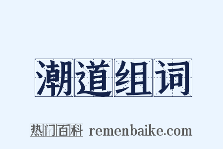 潮道组词是什么意思的图片